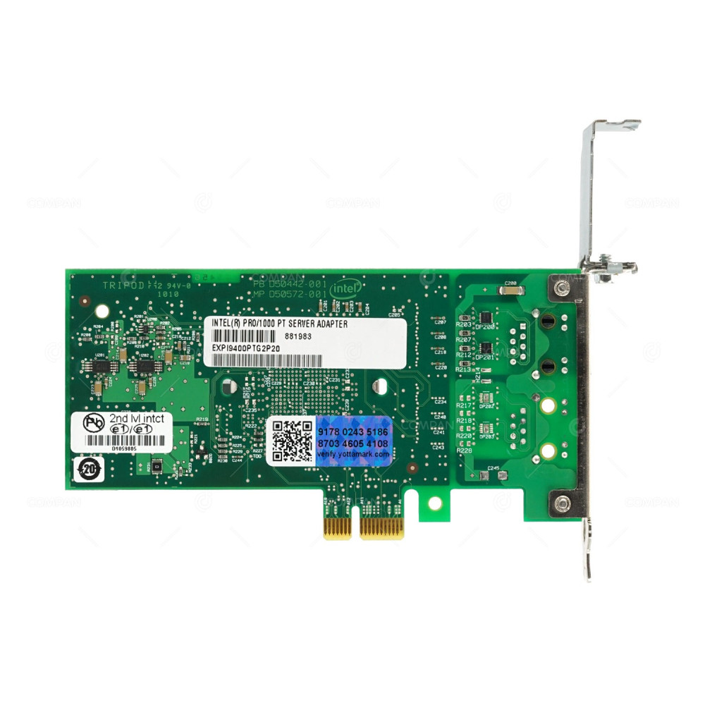 D50858-005 INTEL PRO/1000 SINGLE PORT SERVER ADAPTER PCI-E